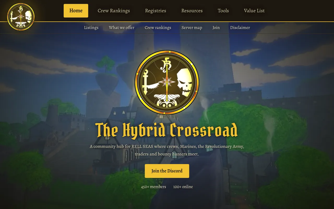 Screenshot of hybridcrossroad.pages.dev