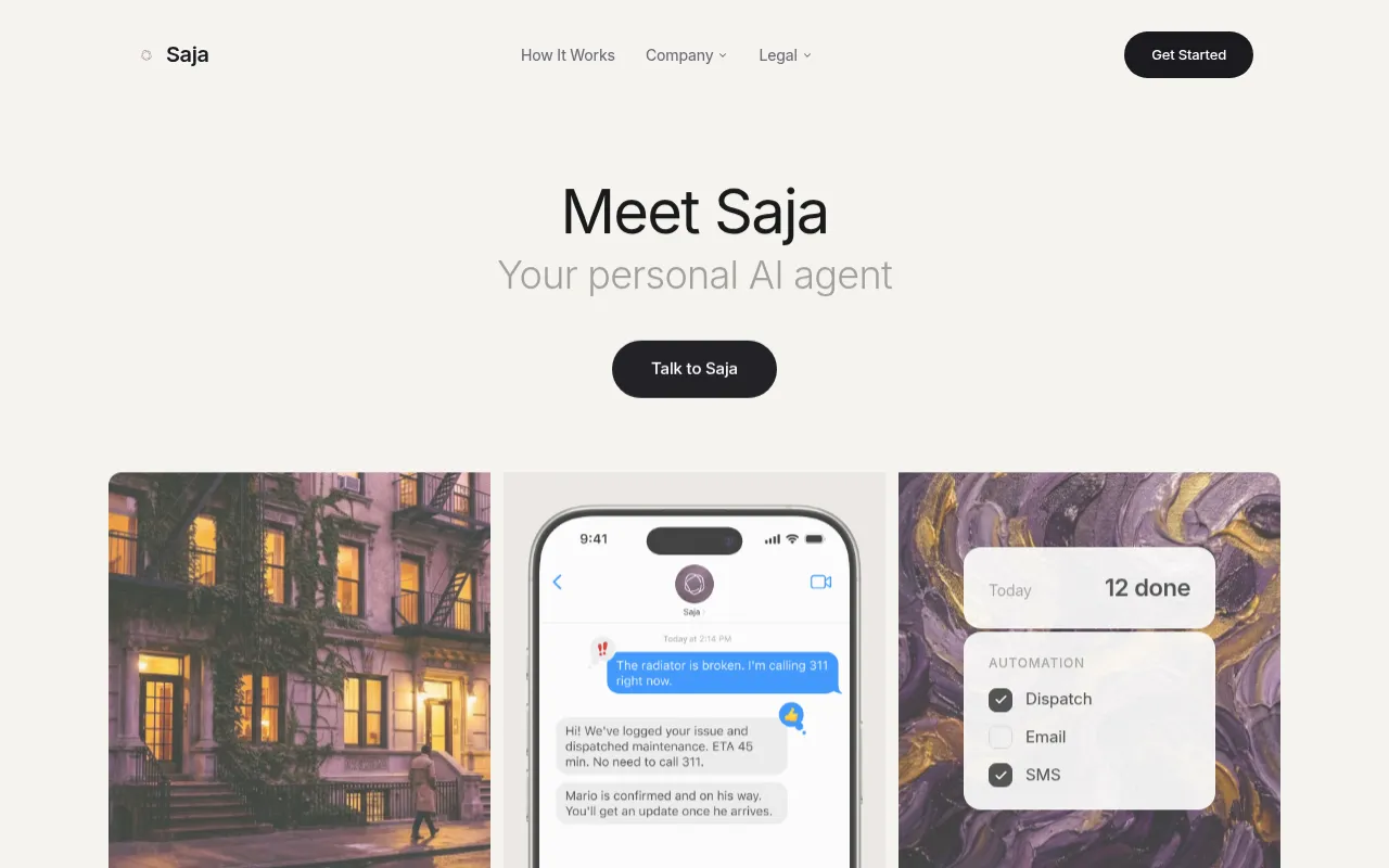 Screenshot of saja.nyc