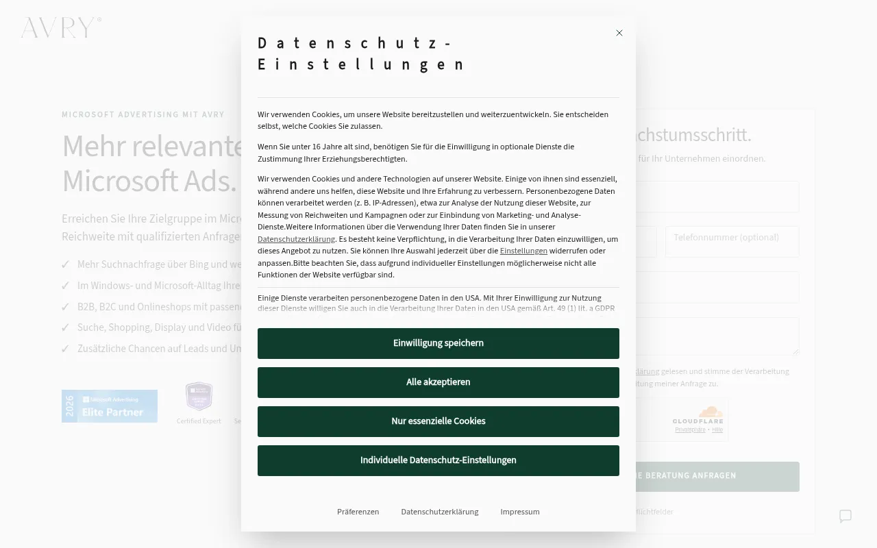 Screenshot of avry.de