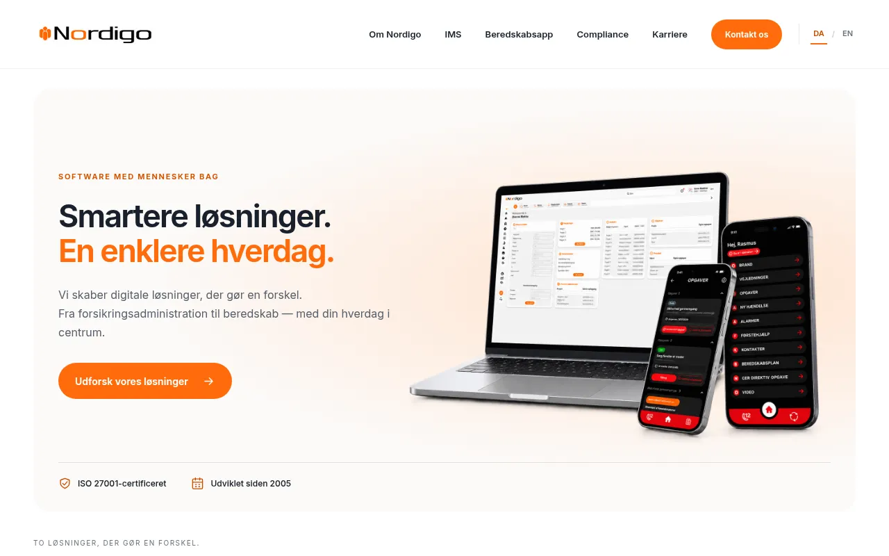 Screenshot of nordigo.com