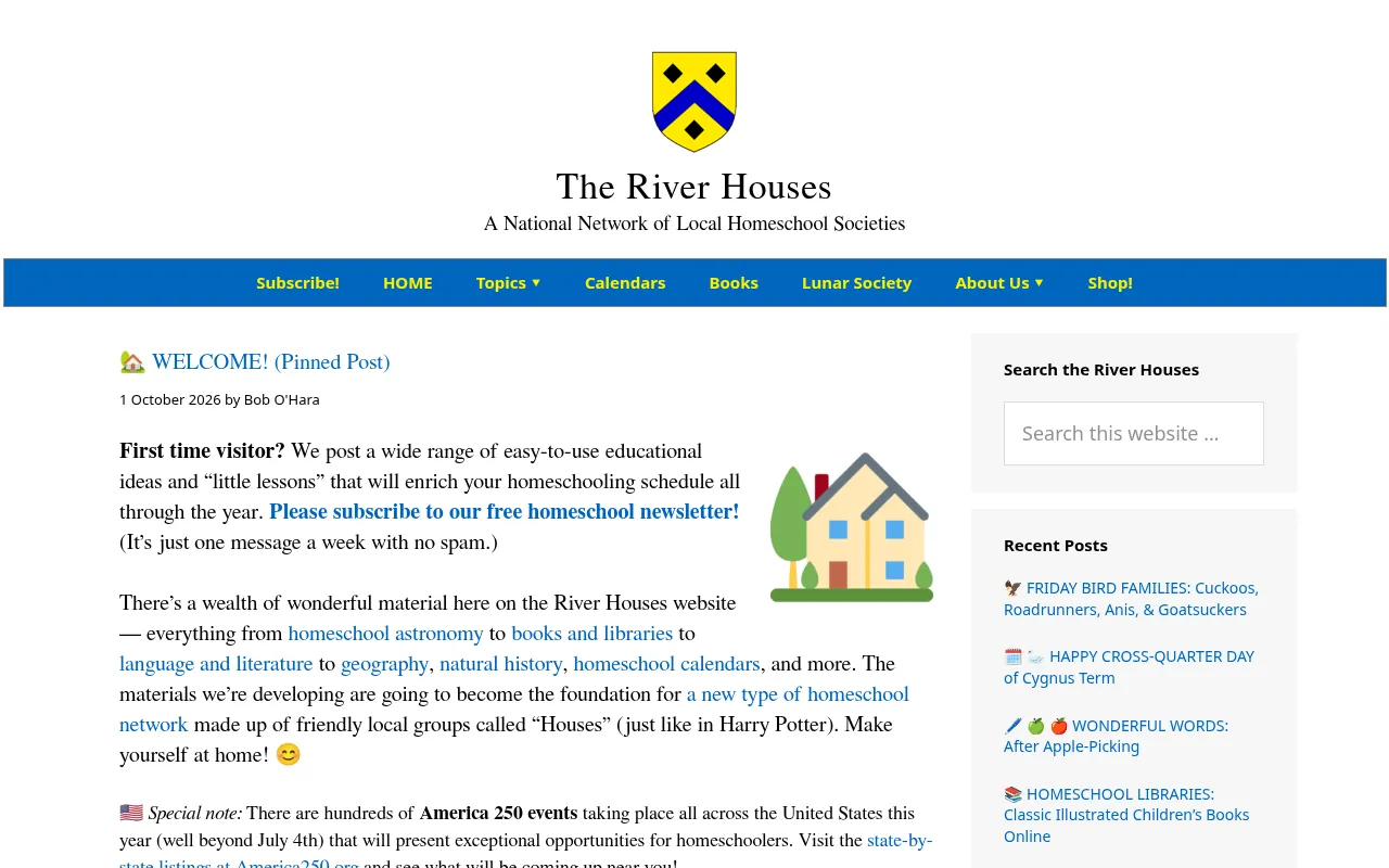 Screenshot of riverhouses.org