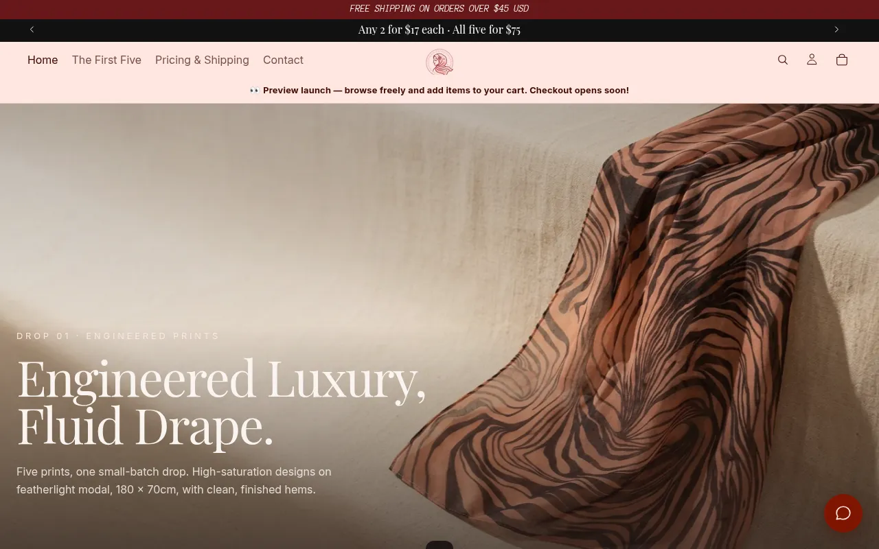 Screenshot of mahaveils.com