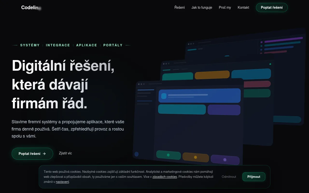 Screenshot of codeline.cz