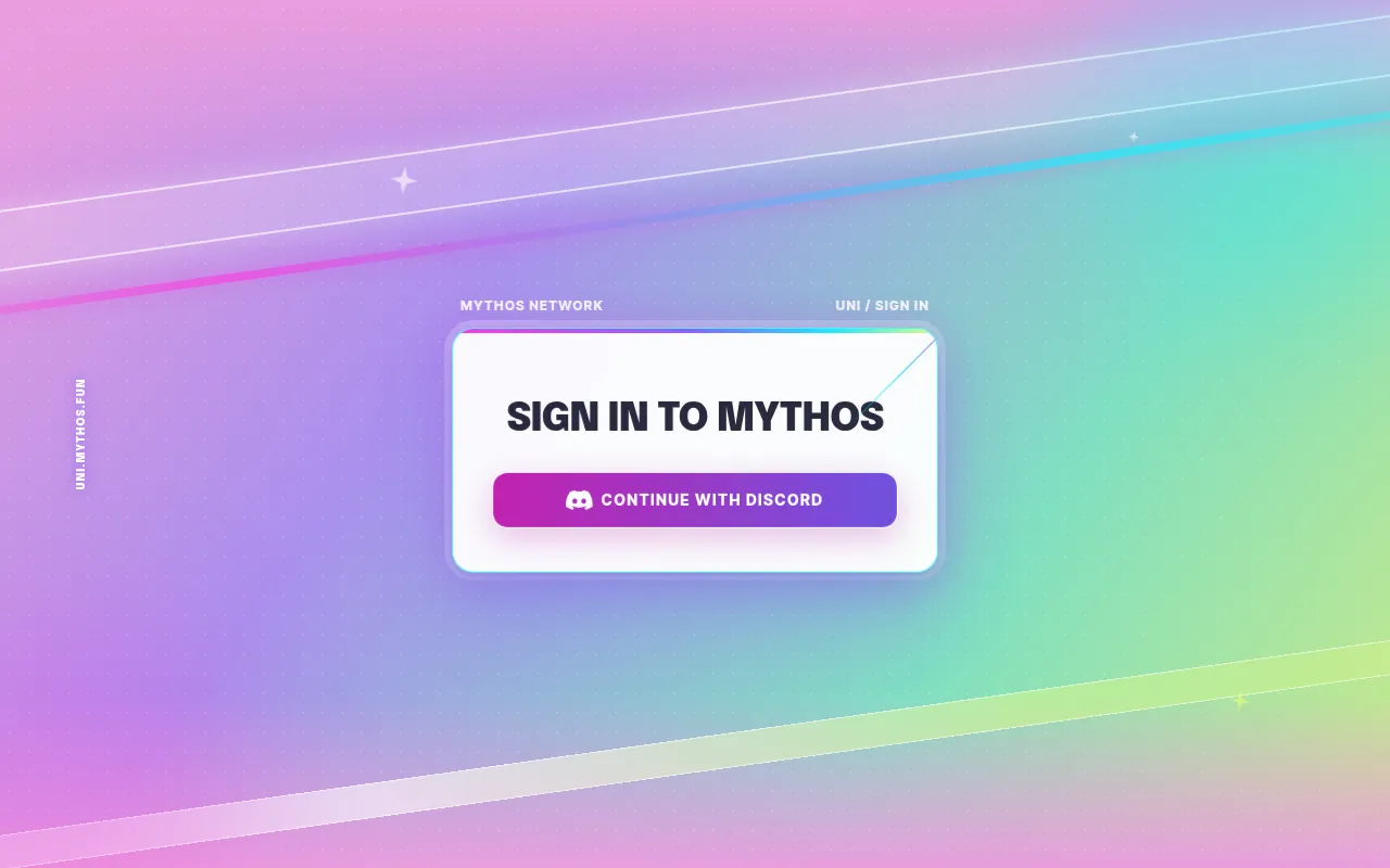 Screenshot of uni.mythos.fun