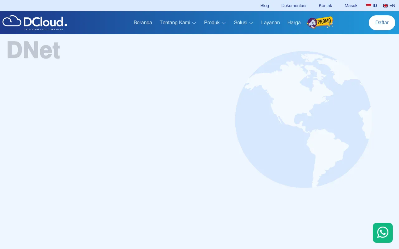 Screenshot of dcloud.co.id