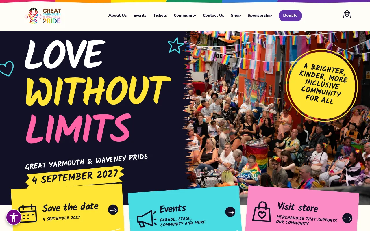 Screenshot of gywpride.org