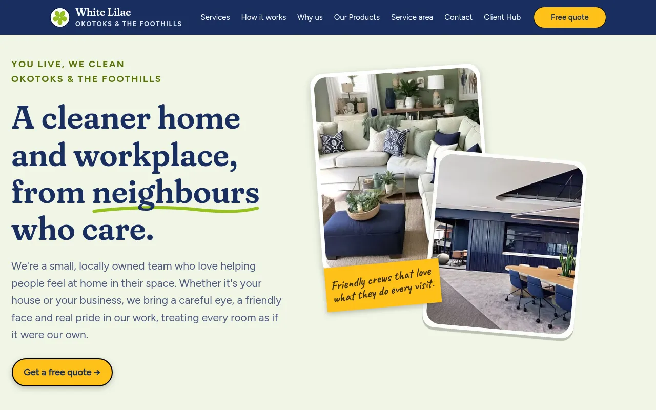 Screenshot of whitelilac.ca