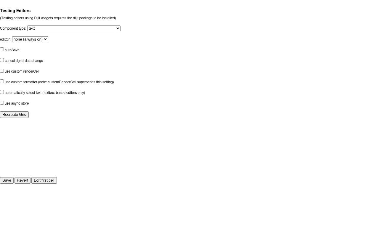 Screenshot of dgrid.io