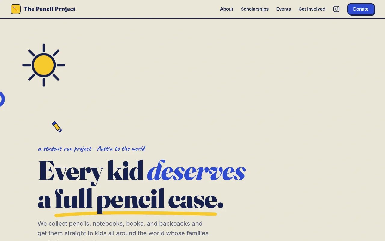 Screenshot of thepencilproject.org