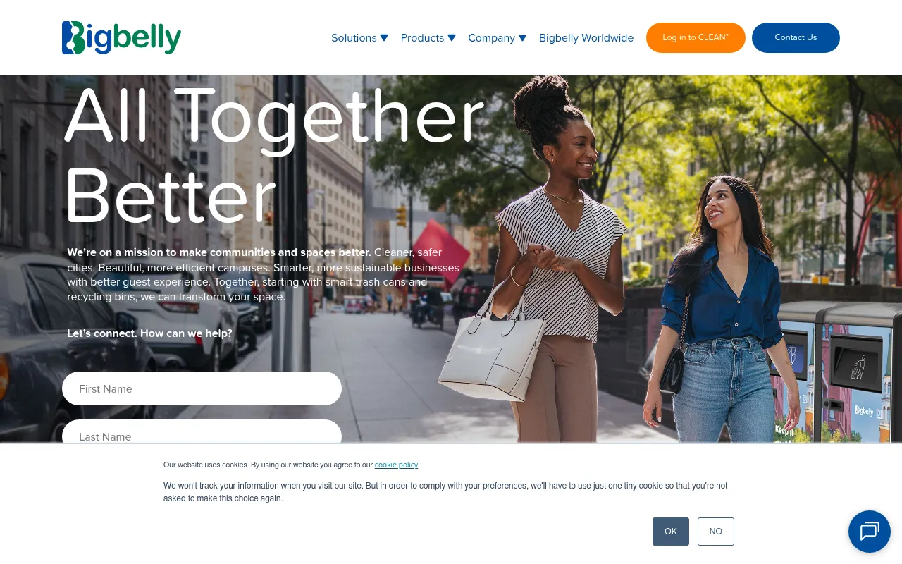 Screenshot of bigbelly.com