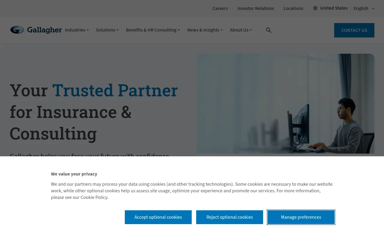 Screenshot of ajg.com