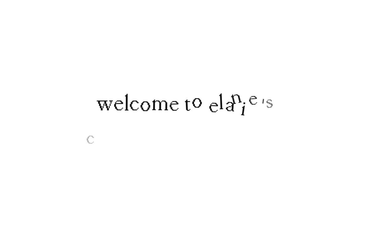 Screenshot of elainechen.me