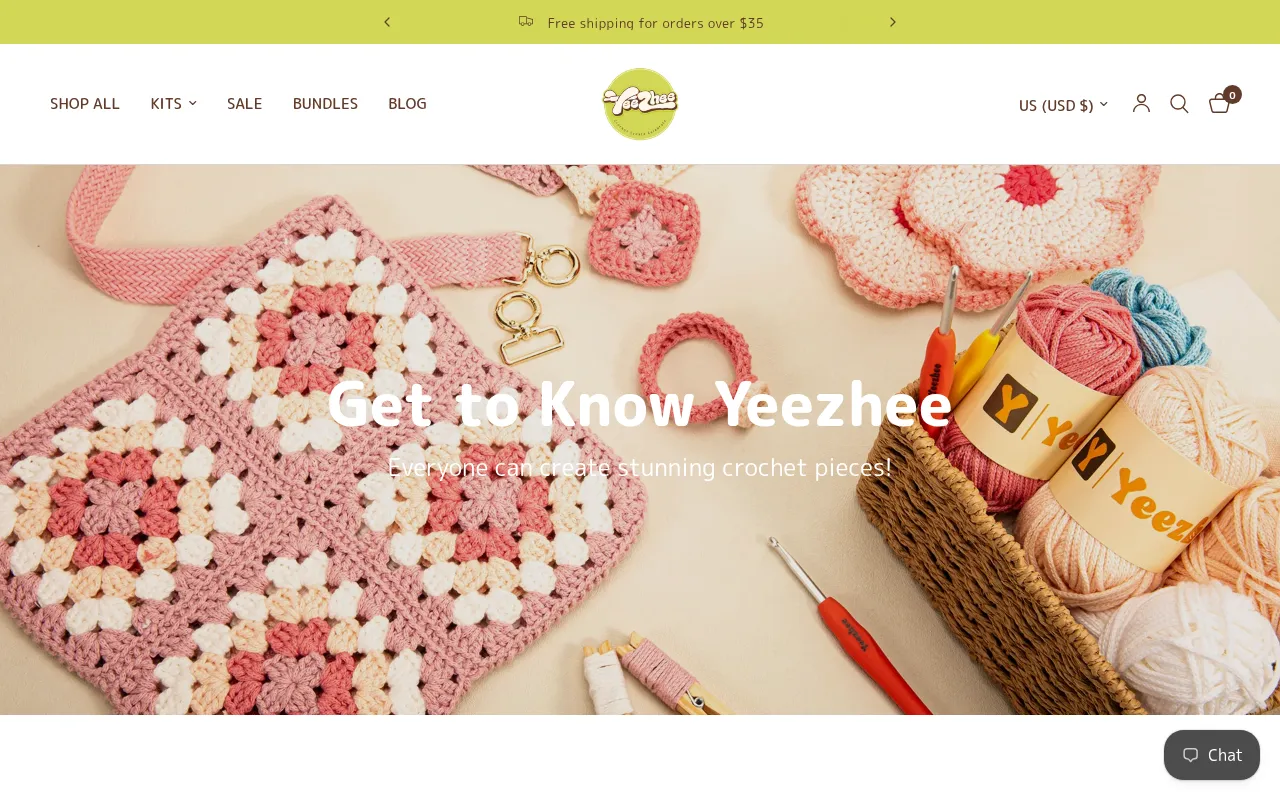 Screenshot of yeezhee.com