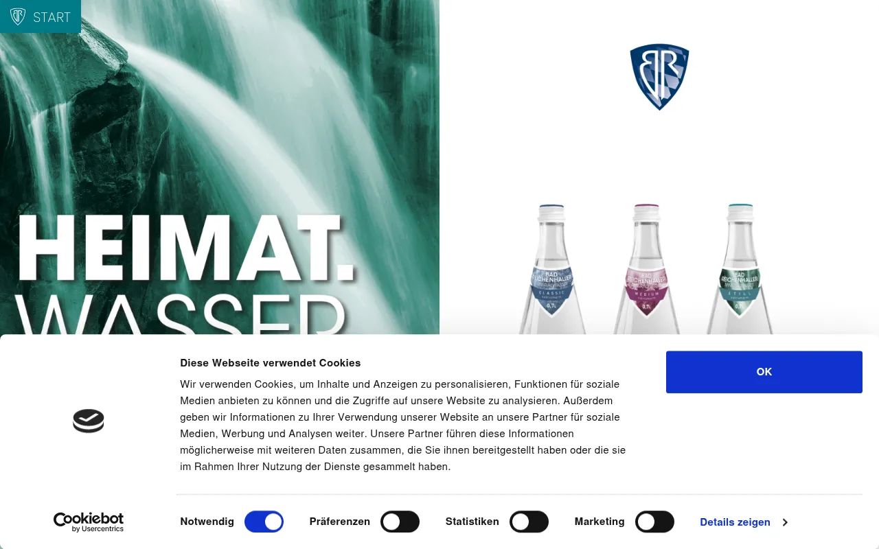 Screenshot of bad-reichenhaller-mineralwasser.de