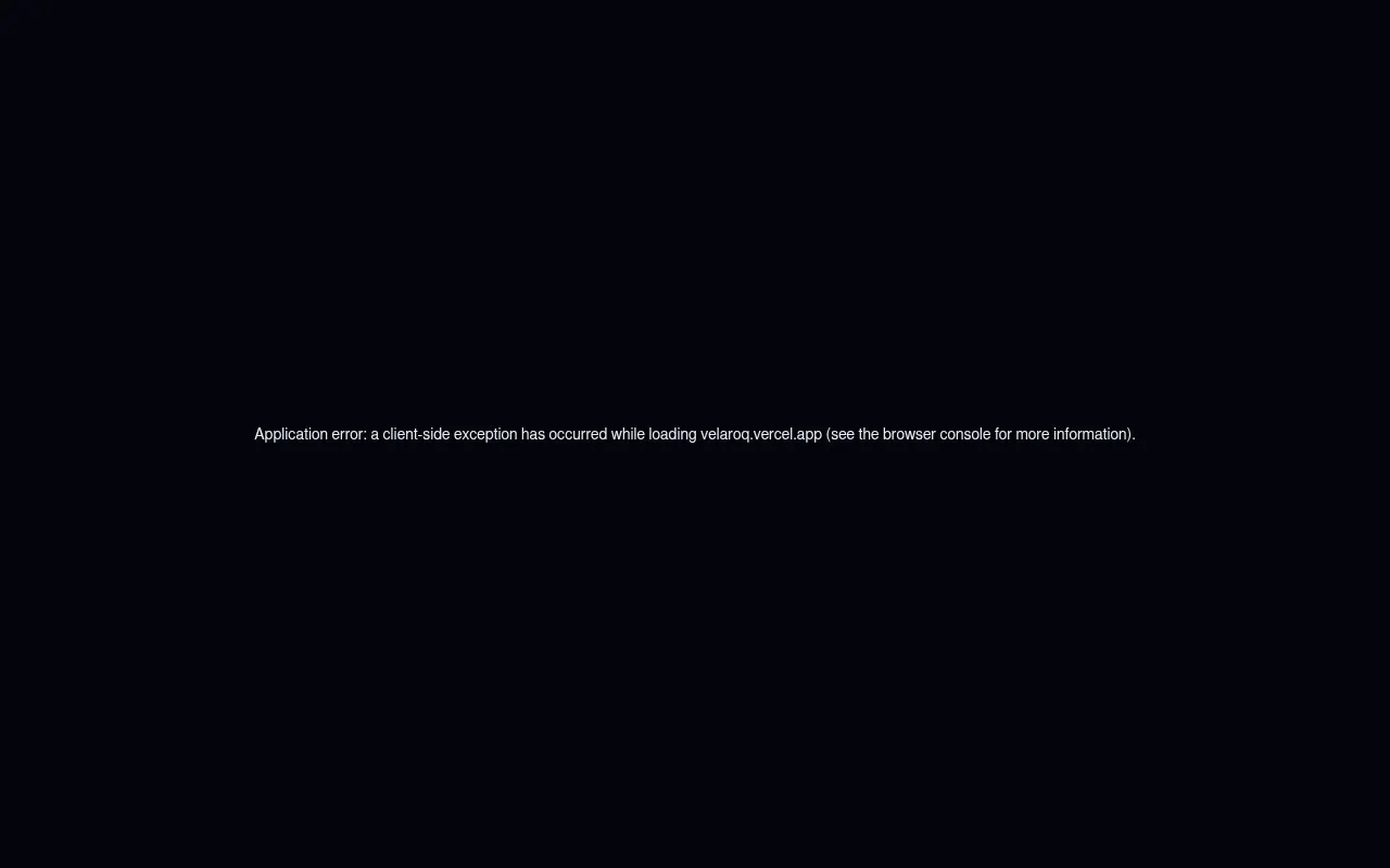 Screenshot of velaroq.vercel.app
