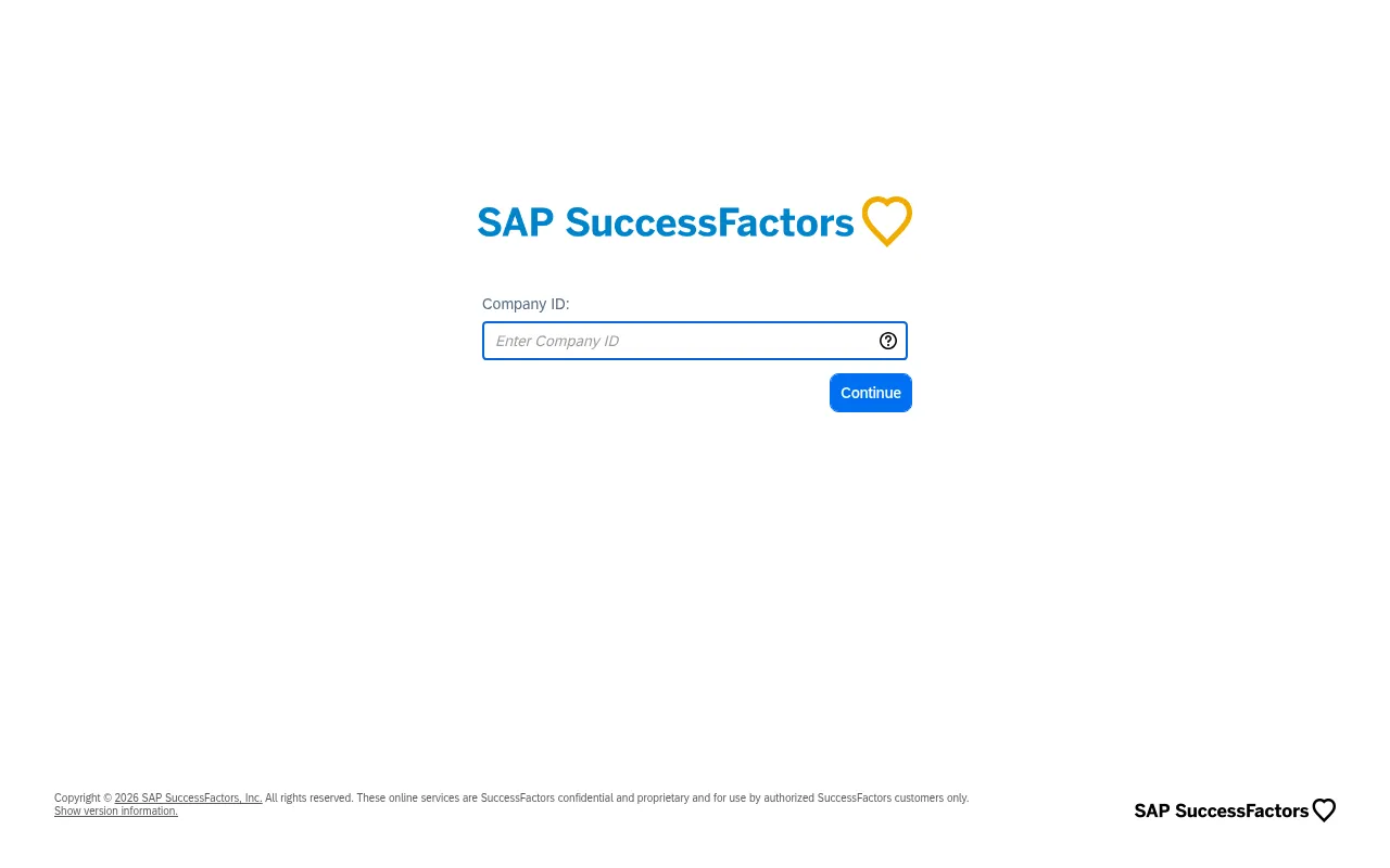 Screenshot of hcm55.sapsf.eu