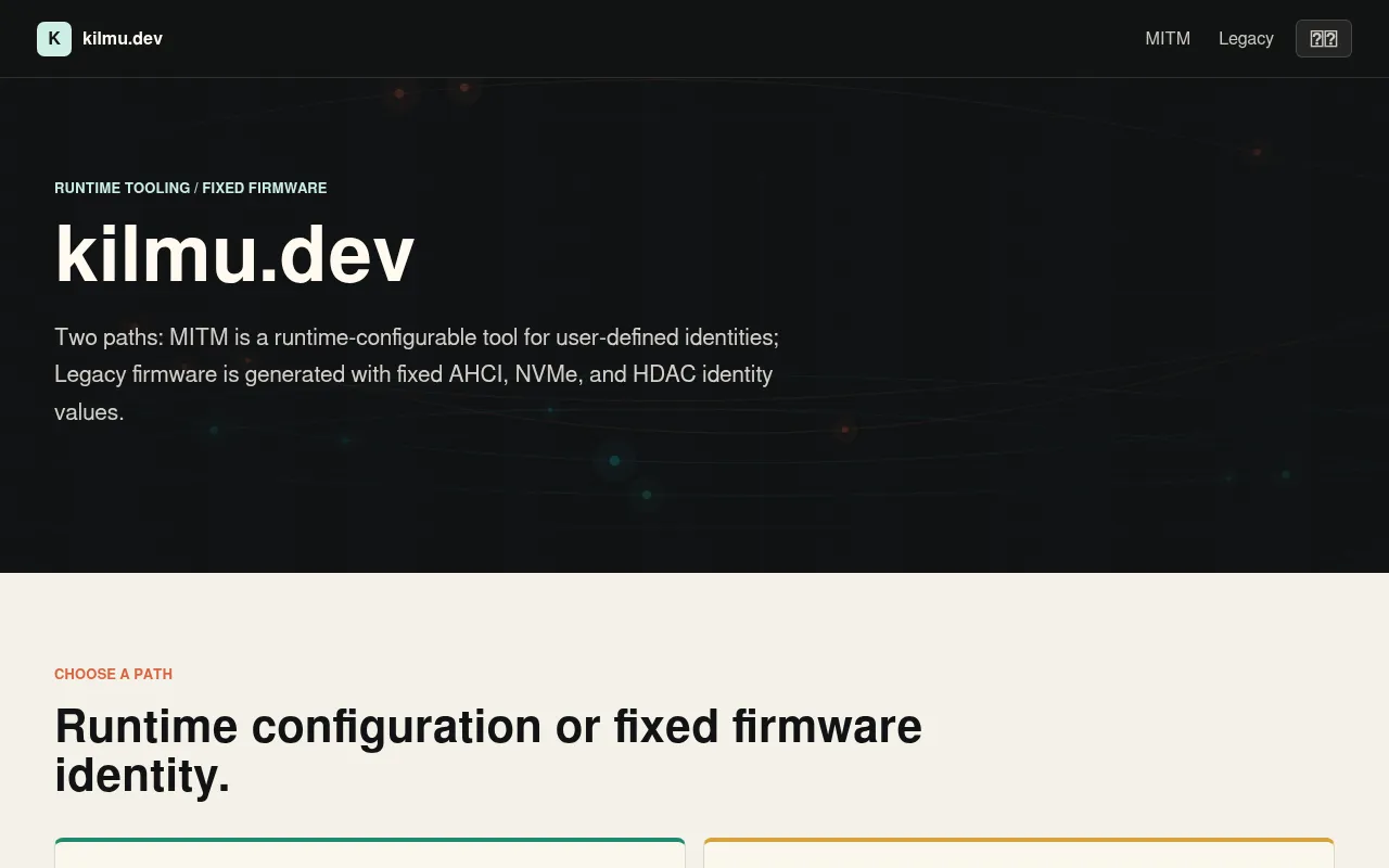 Screenshot of kilmu.dev