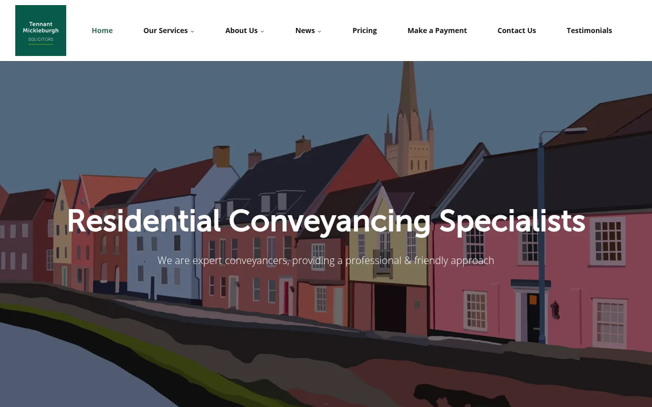 Screenshot of tennantmickleburgh.com