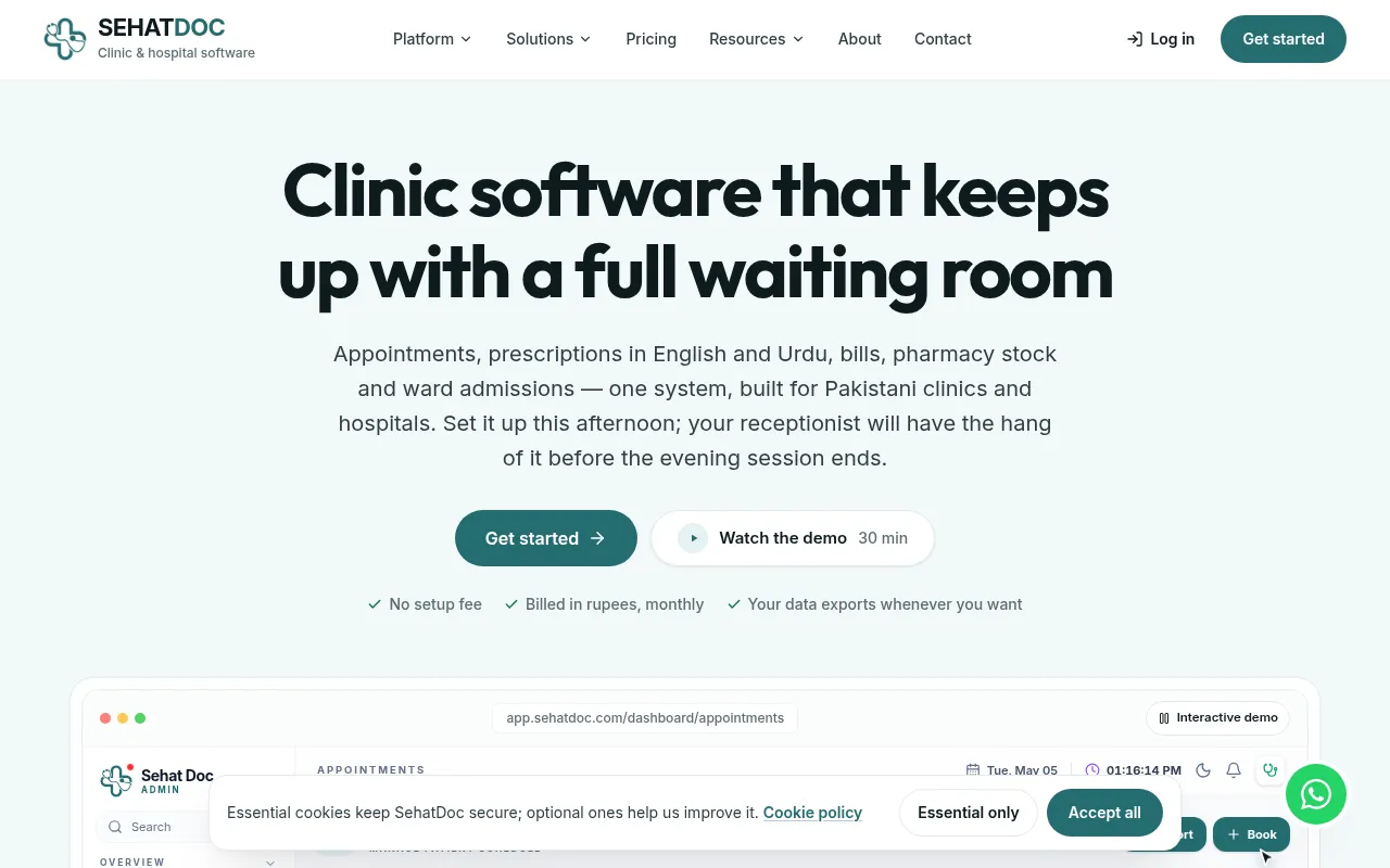 Screenshot of sehatdoc.com