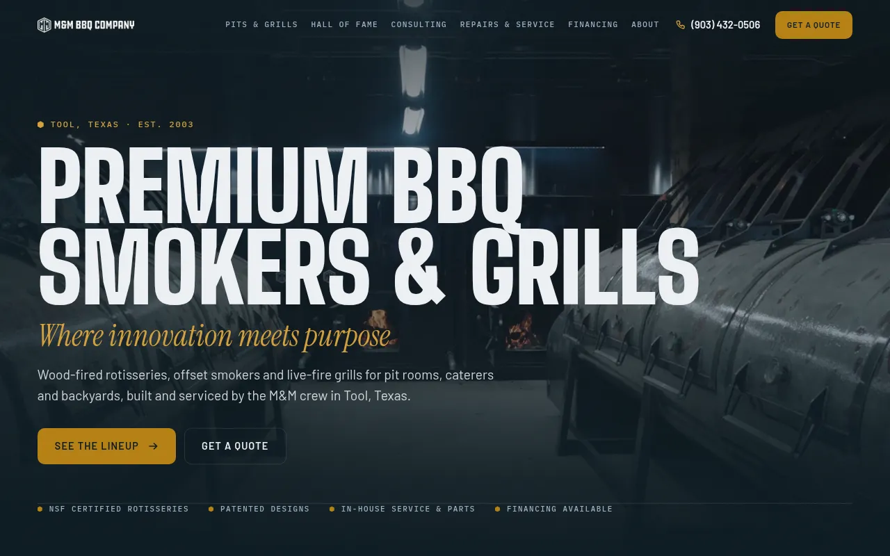 Screenshot of mmbbqcompany.com