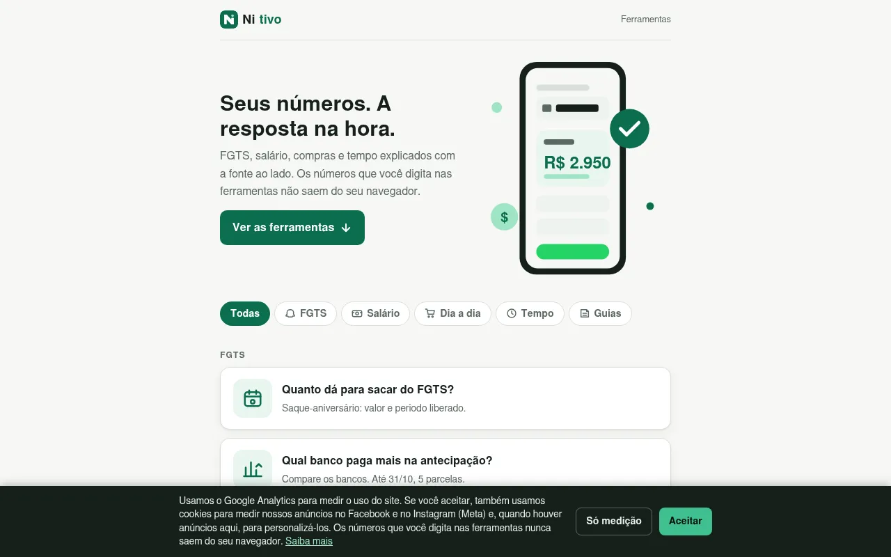 Screenshot of nitivo.com.br