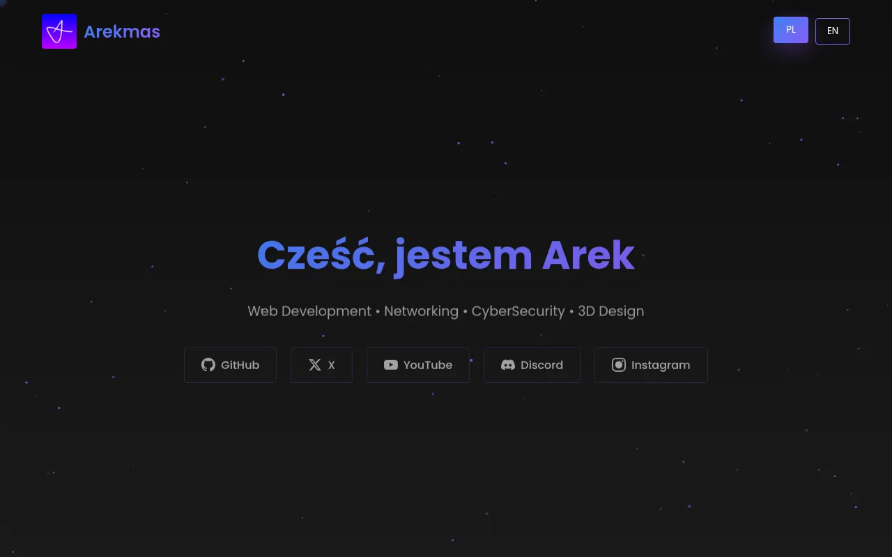 Screenshot of arekmas.pl