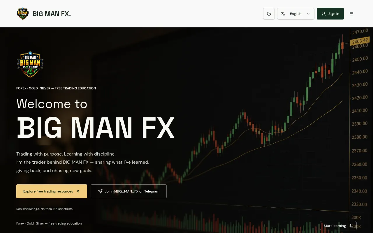 Screenshot of bigmanfx.com