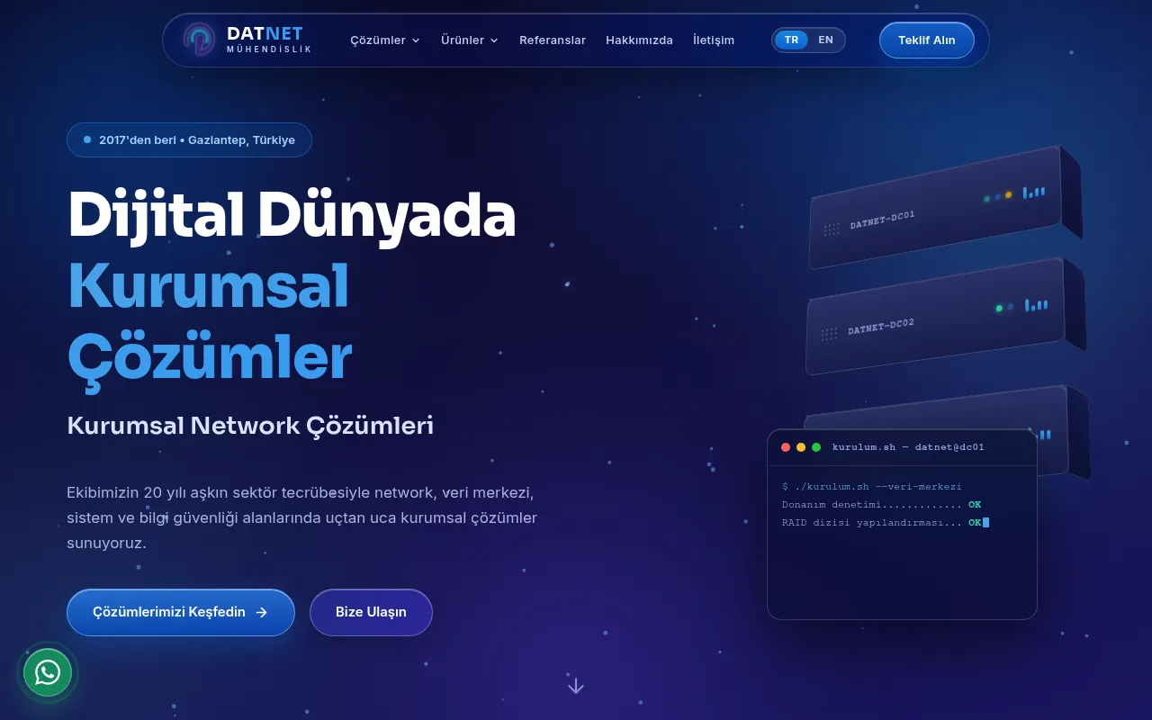 Screenshot of datnet.com.tr