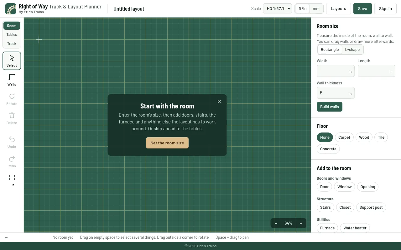 Screenshot of rightofway.app