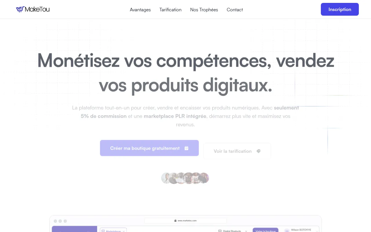 Screenshot of maketou.com