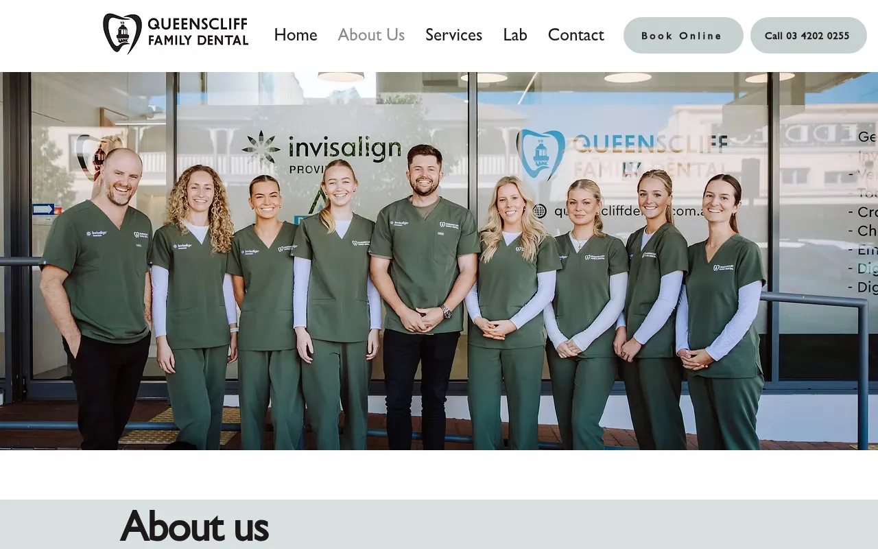 Screenshot of queensclifffamilydental.com.au