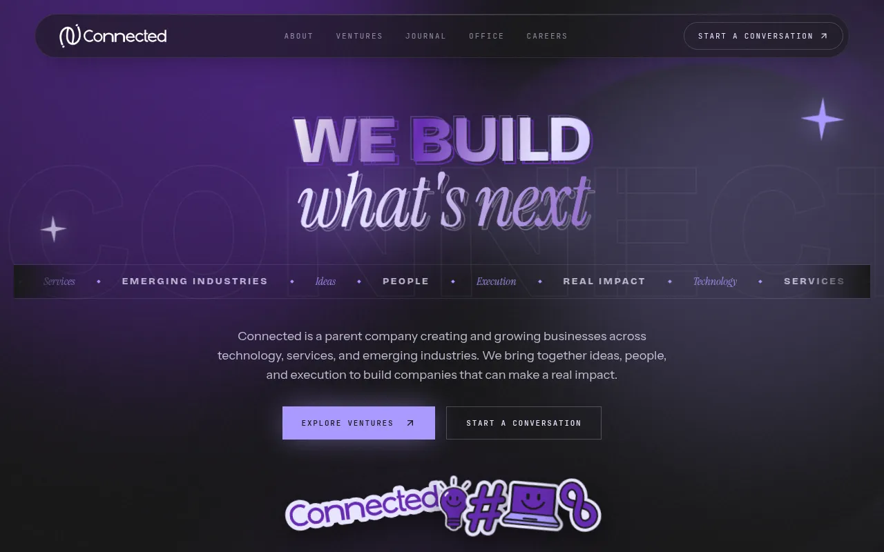 Screenshot of weareconnected.io