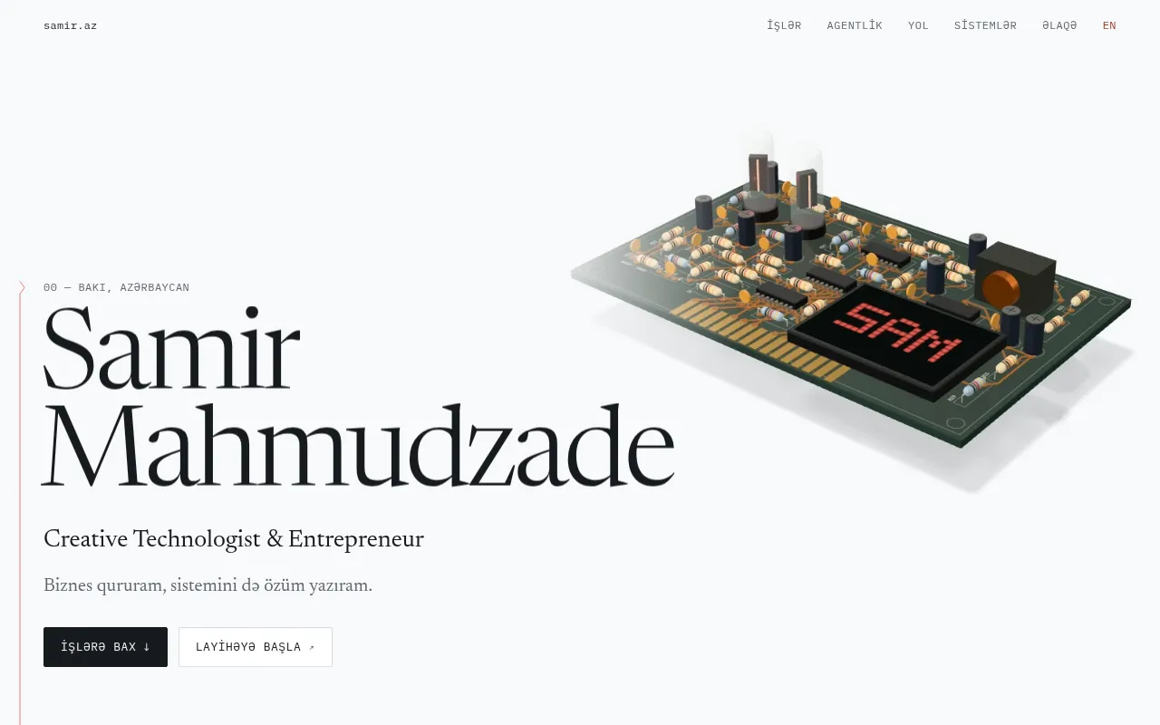 Screenshot of samir.az