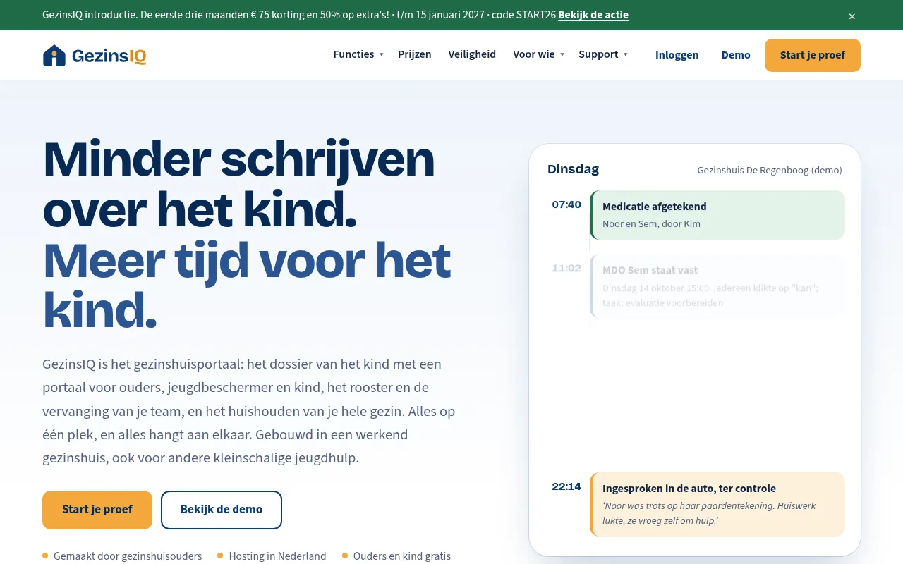 Screenshot of gezinsiq.nl