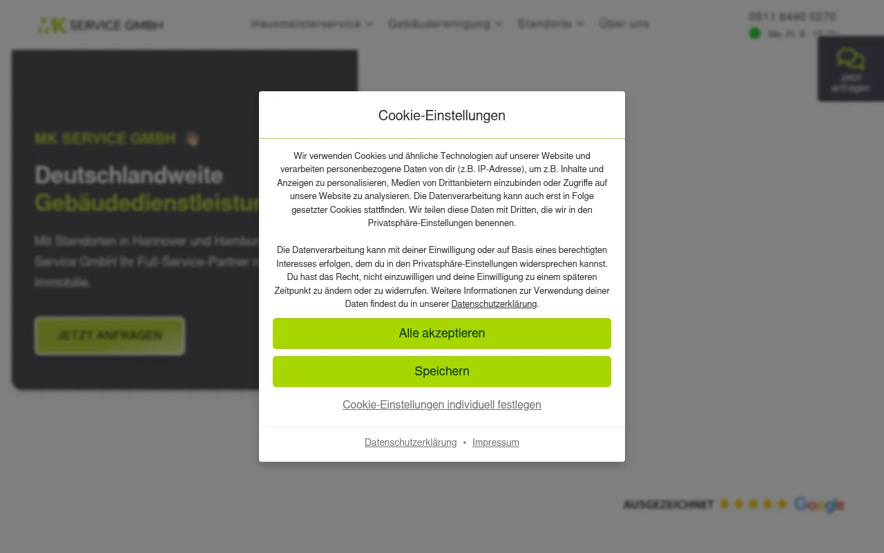 Screenshot of m-k-service.com