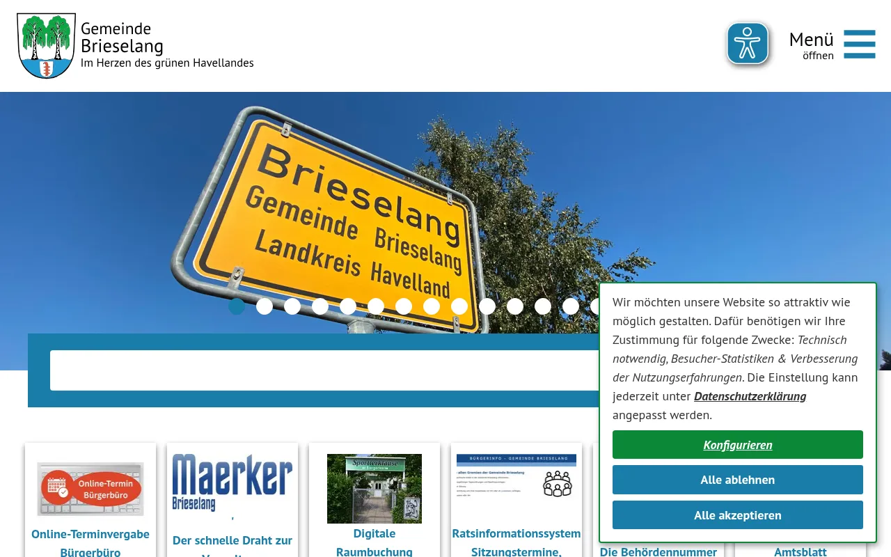 Screenshot of gemeindebrieselang.de