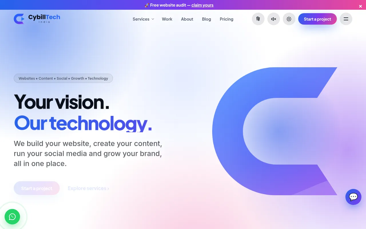 Screenshot of cybilltech.netlify.app