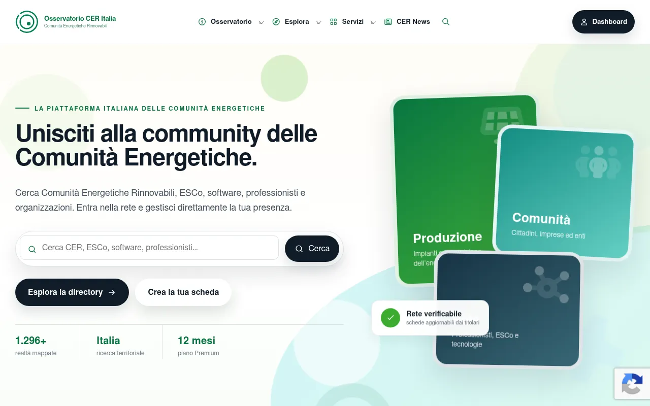 Screenshot of osservatoriocer.it