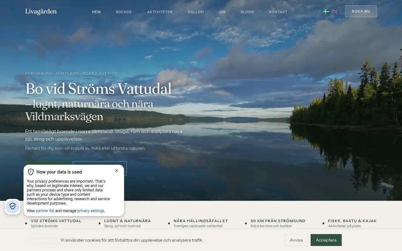 Screenshot of livagarden.se