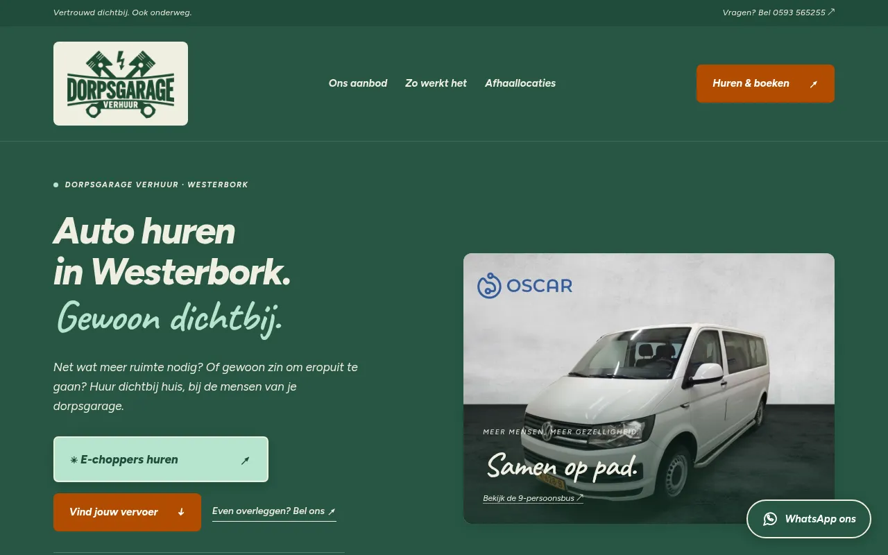Screenshot of dorpsgarageverhuur.nl