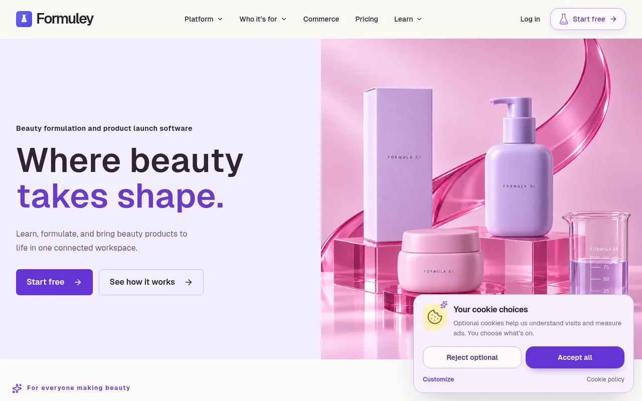 Screenshot of formuley.com