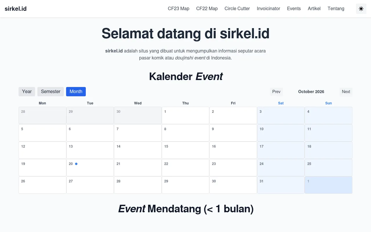 Screenshot of sirkel.id