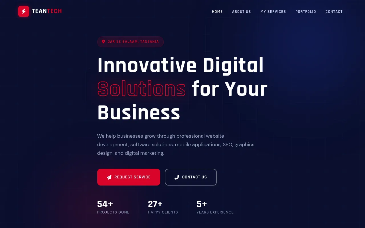 Screenshot of teantechtz.com
