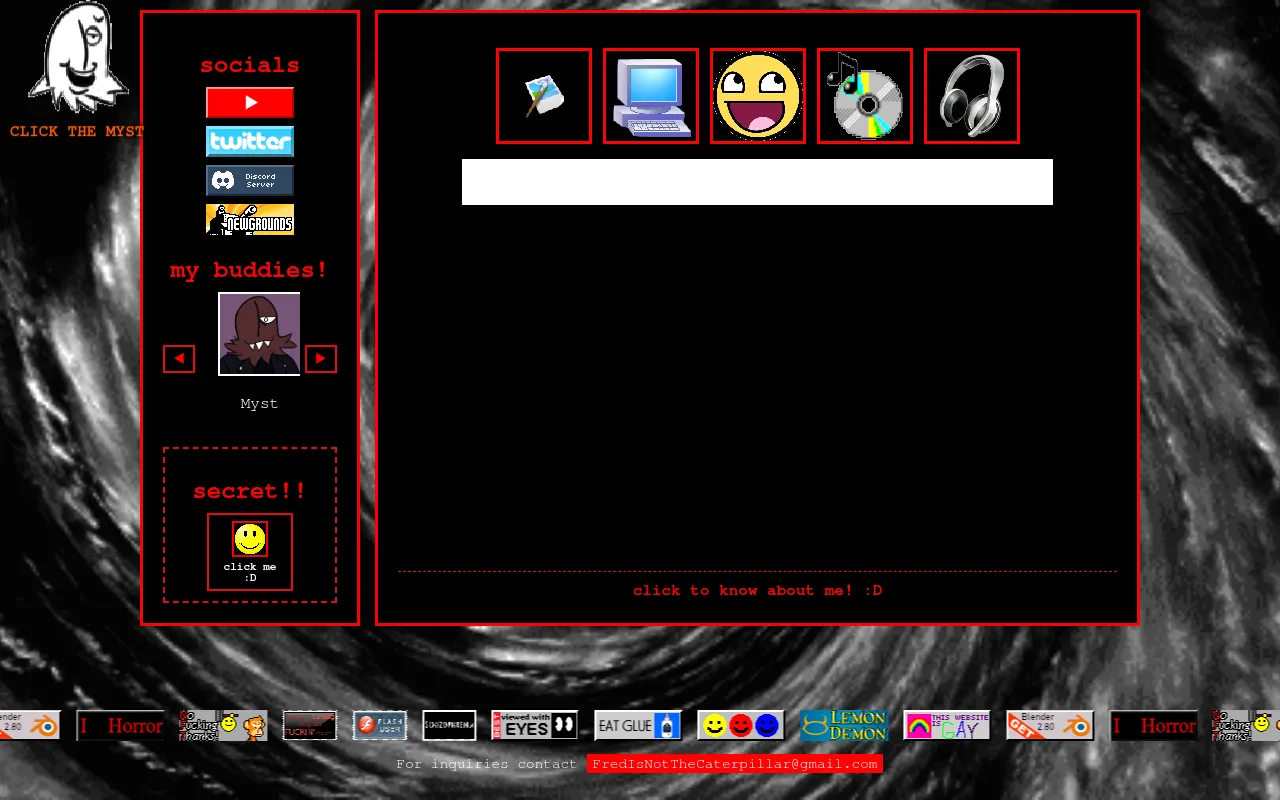 Screenshot of xxfredghoulerxx.neocities.org
