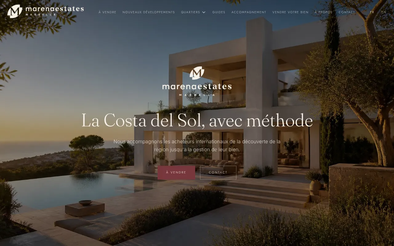 Screenshot of marenaestates.com