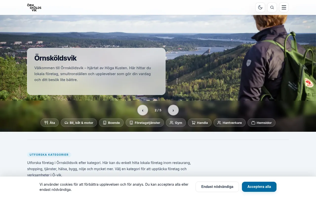 Screenshot of ornskoldsvik.online