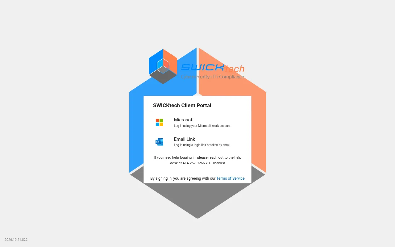 Screenshot of my.swicktech.com