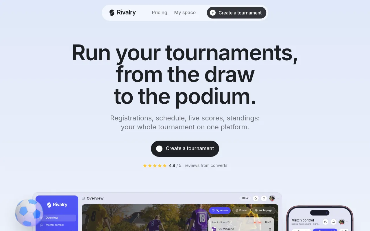 Screenshot of rivalry.fr