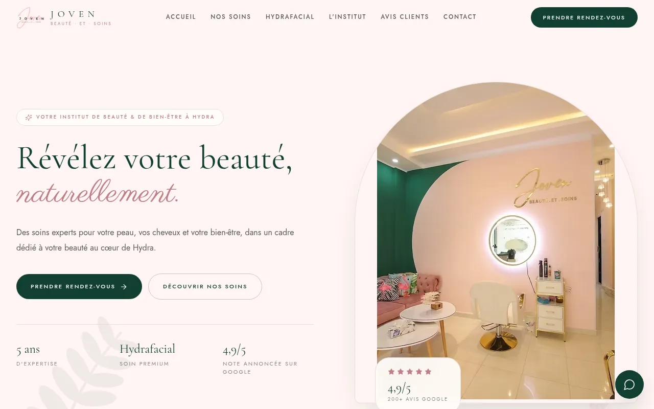 Screenshot of joven-beauty-flow.base44.app