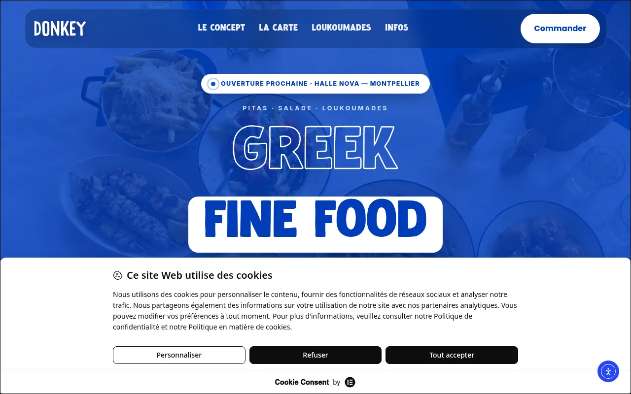 Screenshot of donkeygreek.fr